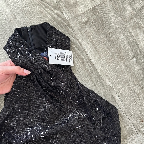 NWT Rachel Roy Sequined Cross Neck Party Cocktail MIDI Dress Size XS - Picture 9 of 11